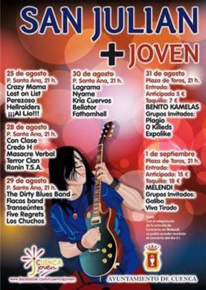 Crazy Mama + Bellator + The Dirty Blues Band + Ronin T.s.a. + Fathomhell + Otros en Cuenca