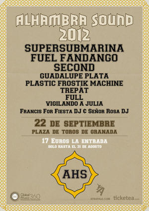 Festival Alhambra Sound 2012 en Granada