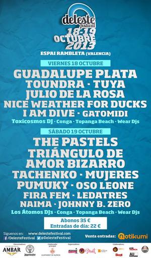 Deleste Festival 2013 en Valencia