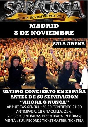 Saratoga en Madrid