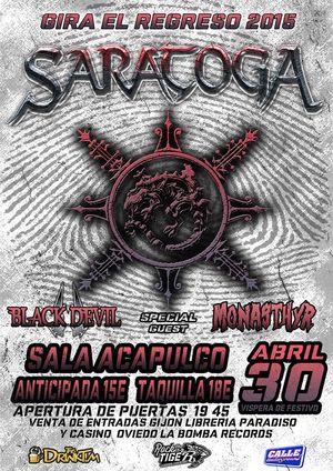 Saratoga + Black Devil + Monasthyr en Gijón
