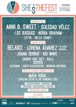 SHE'S THE FEST SON ESTRELLA GALICIA 2015