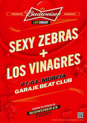 Sexy Zebras + Los Vinagres en Murcia