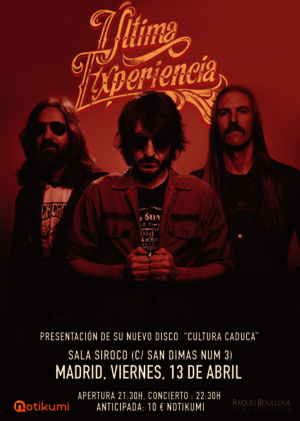 Última Experiencia en Madrid. Presentación de "Cultura caduca"