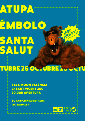 ATUPA, ÉMBOLO I SANTA SALUT. PRESENTACIONS A VALÈNCIA.
