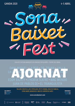 Sona Baixet Fest, Gandia 2020 - Entrada diumenge 5 d'abril