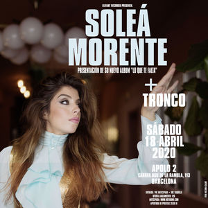 Soleá Morente + Tronco en Barcelona