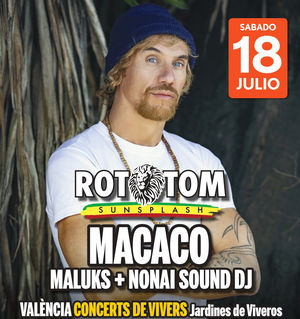 FIESTA ROTOTOM: Macaco + Maluks + Nonai Sound DJ en Valencia