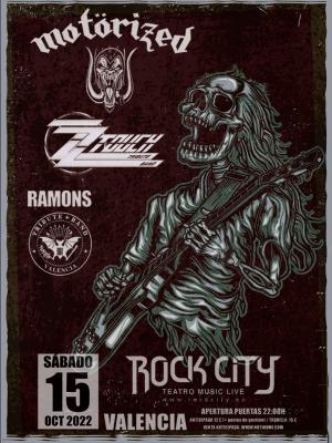 Tribute Night :: Motörhead + ZZ Top + Ramones en Valencia @Rock City