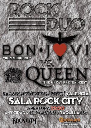 Rock Duo - Tributo Queen + Bon Jovi en Valencia @Rock City