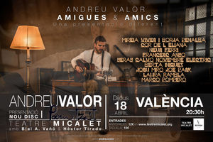Presentació del nou disc "Poemitza't" d'Andreu Valor a València