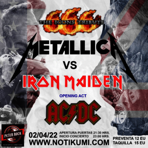 tributo Metallica, Iron Maiden y AcDc