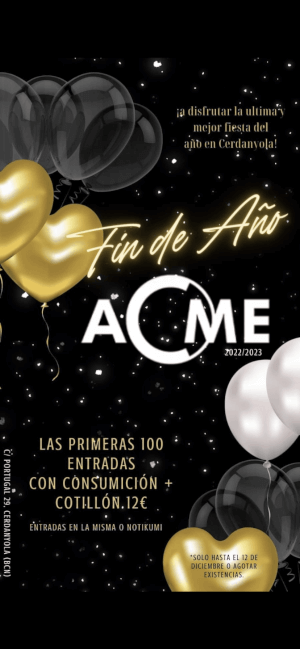 FIN DE AÑO SALA ACME