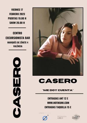 Concierto de Casero en Valencia / 17 Febrero 2023
