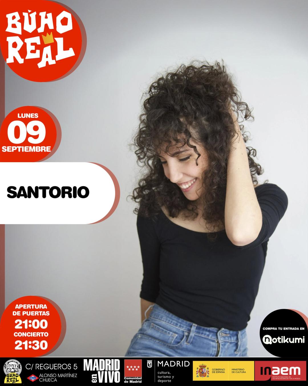 SANTORIO en Madrid (Búho Real).