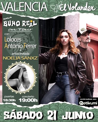 SALA BÚHO REAL (ON TOUR) en Valencia (El Volander).