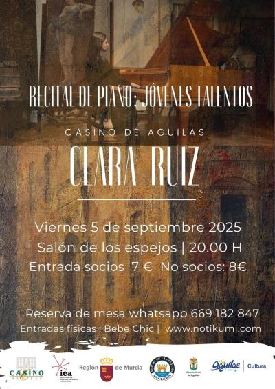 Recital de piano. Jóvenes talentos. Clara Ruiz.