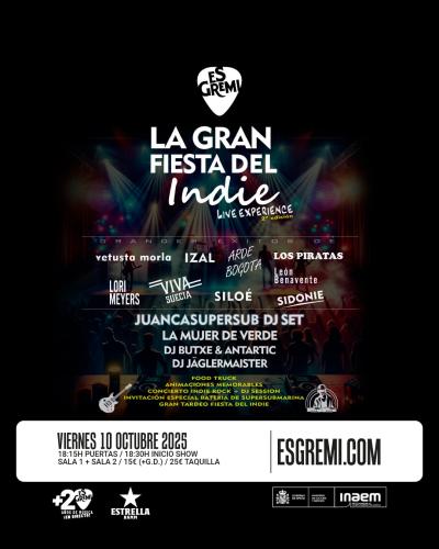 La Gran Fiesta del Indie en Es Gremi Palma de Mallorca