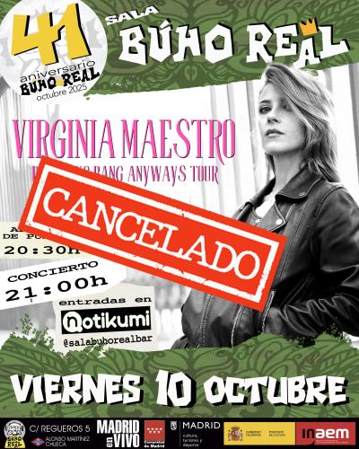 VIRGINIA MAESTRO en Madrid (41º Aniversario Búho Real).