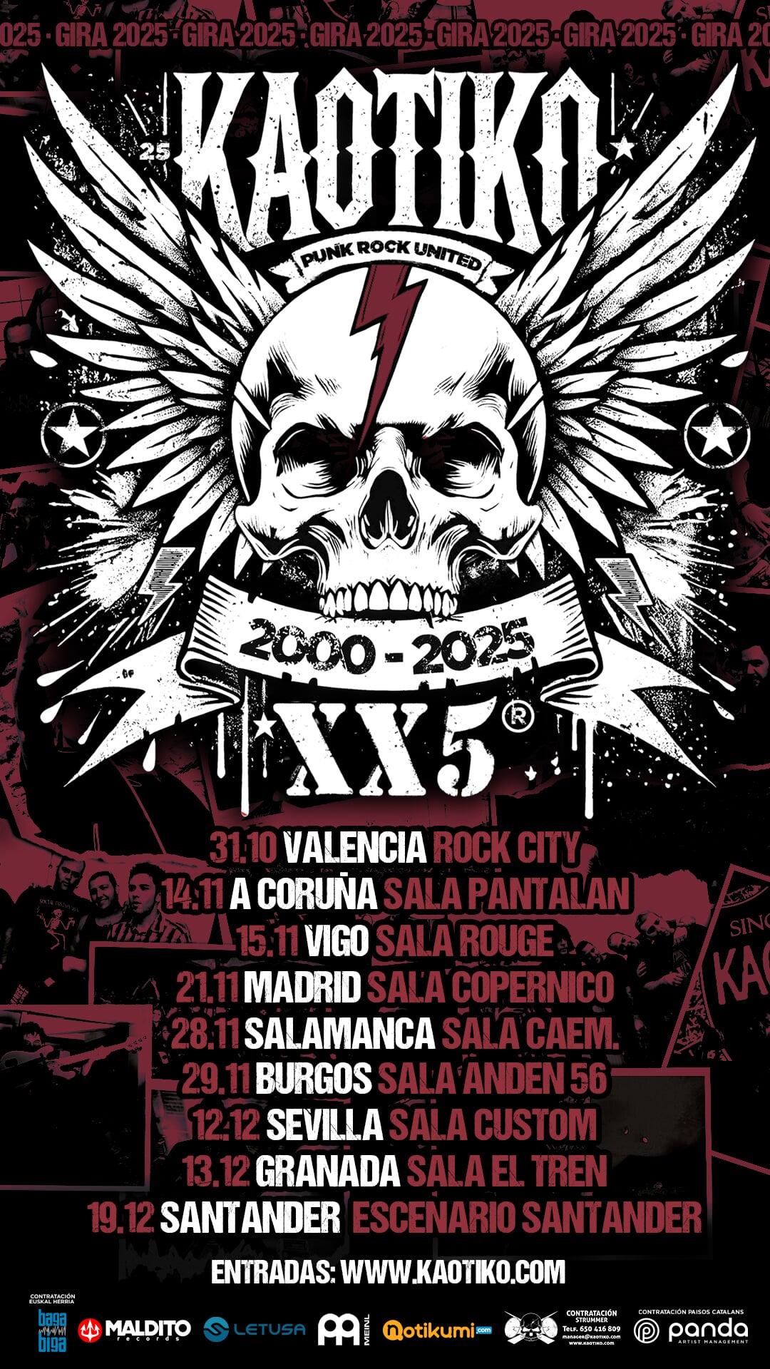 KAOTIKO Gira XX5 SEVILLA (+ EXTORSIÓN )