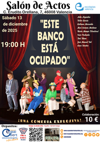 TEATRO SOLIDARIO ESTE BANCO ESTÁ OCUPADO