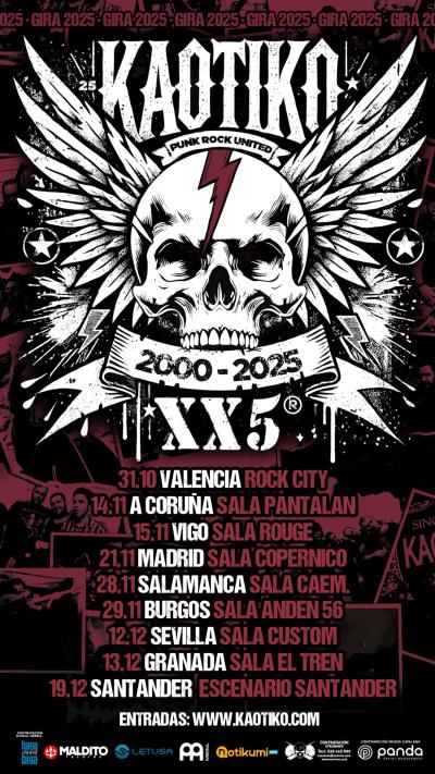 KAOTIKO Gira XX5 en SANTANDER (+ PURAPOSSE y MANIFA)