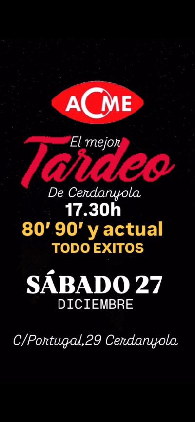 El mejor tardeo de Cerdanyola música 80 90 y actual todo exitos