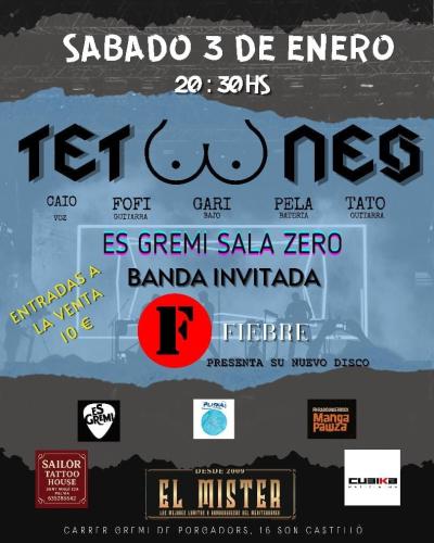 Tetoones + Fiebre en Es Gremi Palma de Mallorca