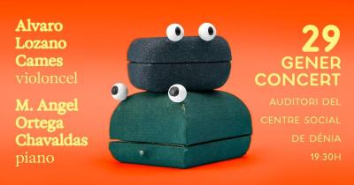 Álvaro Lozano Cames, violoncel. Miguel Ángel Ortega Chavaldas, piano. Obres de Robert Schumann, Josef Suk, György Ligeti i Benjamin Britten. Cicle 2026 de L'ESPERANÇA CORONADA.