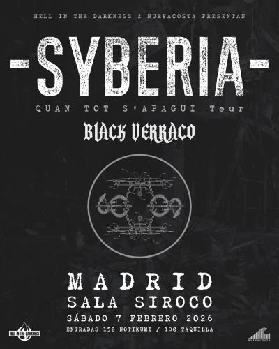Syberia + Black Verraco en Madrid