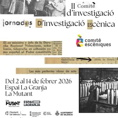 JORNADES D’INVESTIGACIÓ ESCÈNICA - II COMITÈ D’INVESTIGACIÓ