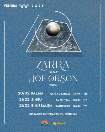 JOE ORSON Y ZARRA EN CONCIERTO ACÚSTICO