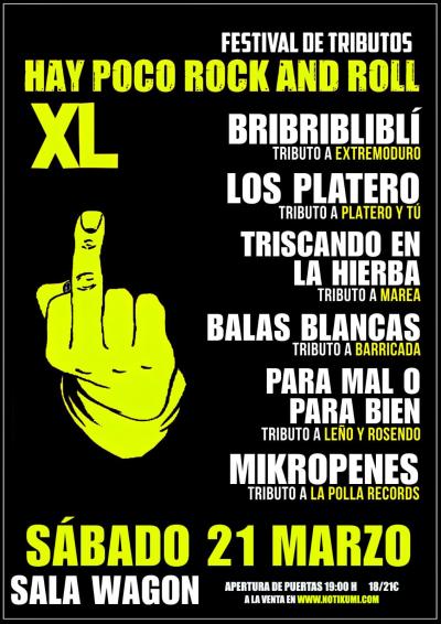 Festival de tributos HAY POCO ROCK AND ROLL XL. Madrid