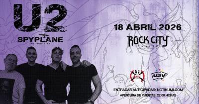 Spyplane Tributo U2 20 Aniversario en Valencia @Rock City