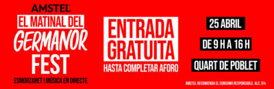 PRE-VENTA ESMORZARS GERMANOR FEST 2026 - QUART DE POBLET