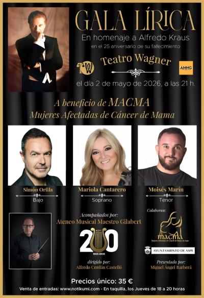 GALA LÍRICA EN HOMENAJE A ALFREDO KRAUS