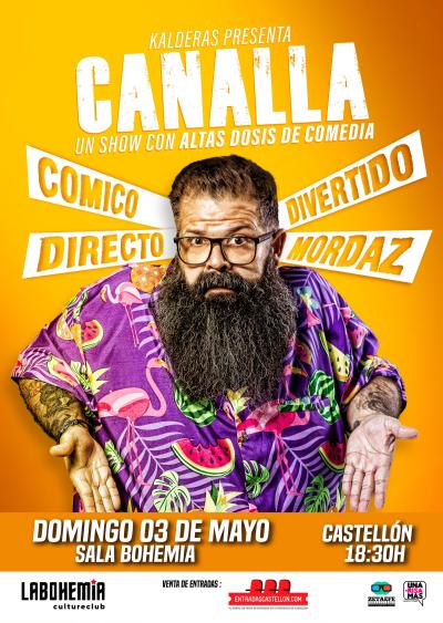 Kalderas presenta: CANALLA en Castelló - @ La Bohemia