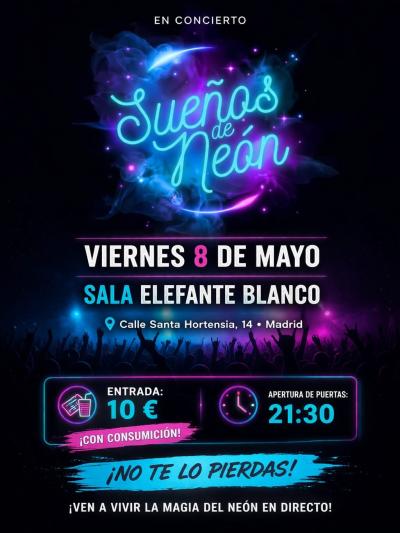 Sueños de Neón en concierto