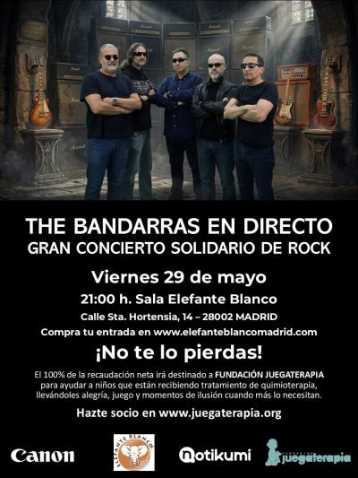 The Bandarras en directo. Gran concierto solidario de Rock