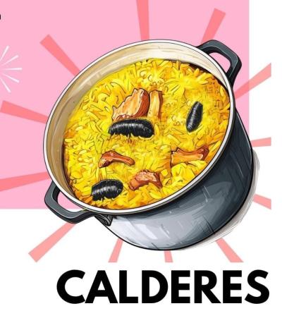 CALDERES D'ARROS AMB FESOLS I NAPS