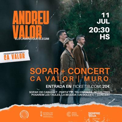SOPAR + CONCERT A CA VALOR (7ena edició)