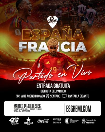 Partido en vivo España - Francia. Semifinales Mundial 2026 en Es Gremi Palma de Mallorca