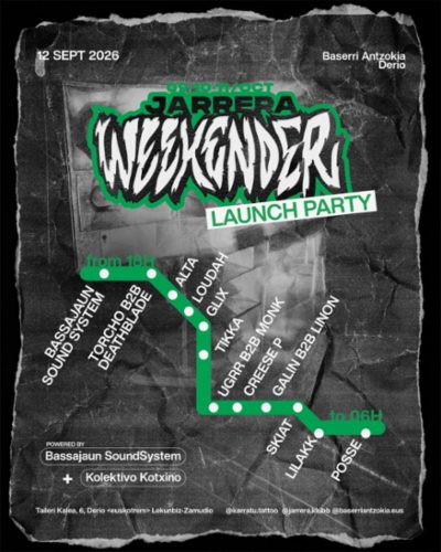JARRERA WEEKENDER 2026 LAUNCH PARTY - OPEN AIR & INDOOR