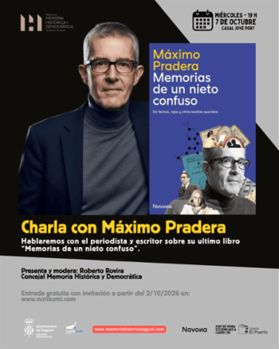 Xarrada amb Máximo Pradera sobre el seu llibre Memorias de un Nieto Confuso