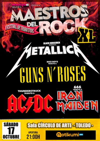 Festival de tributos MAESTROS DEL ROCK XL.Toledo