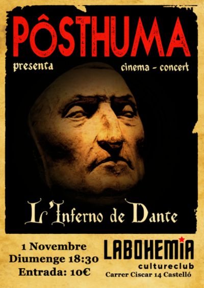 PÔSTHUMA PRESENTA L'INFERNO DE DANTE en Castelló @ La Bohemia