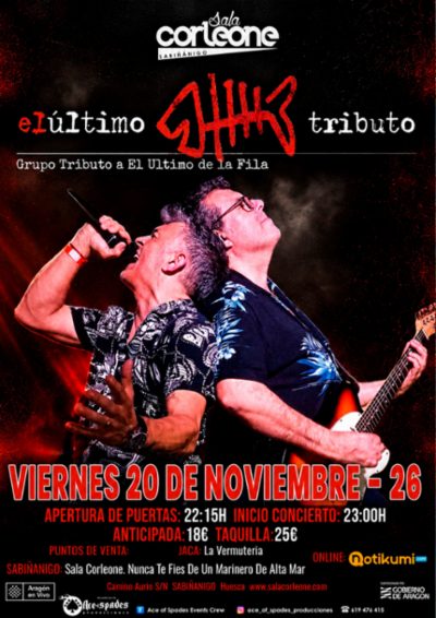 El Último Tributo en Sabiñánigo @sala Corleone